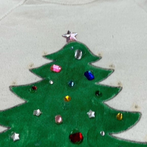 Vintage 1980s Christma Tree Ugly Xmas 80s Sweater Sweatshirt - Picture 4 of 8